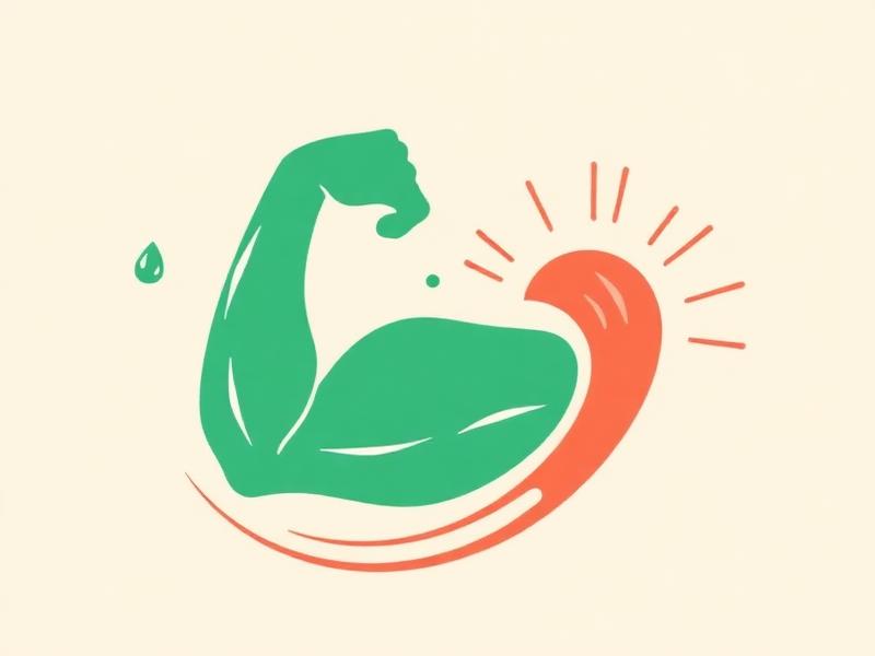 Abstract illustration representing muscle recovery